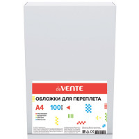 Обложки для переплета пластиковые А4 200мкм прозр. 100шт/уп. deVENTE арт.4121302