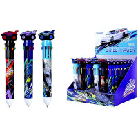 Ручка многоцветная 10-цветная (Mazari) Racing 0,7мм ассорти арт.MR-2105