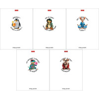 Тетрадь пластиковая обложка А5 клетка 48 листов (Hatber) Кто круче? тиснение ассорти арт.48Т5В1пл