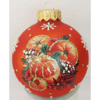 Шар стекло 08см "Фрукты зимние" п/у арт.КУ-80-254026