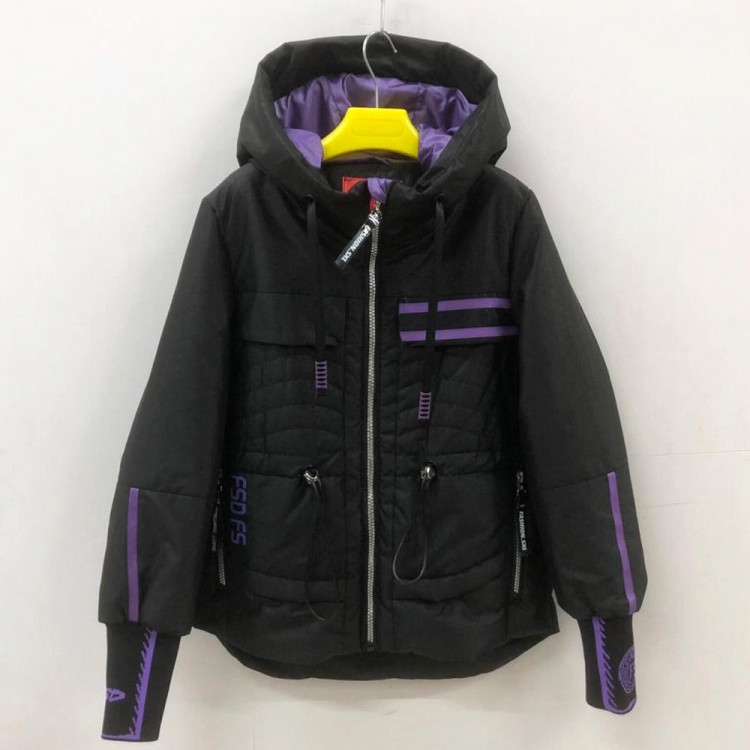 Куртка осенняя для девочки (Fengshuoda) арт.scs-211-2 цвет черный