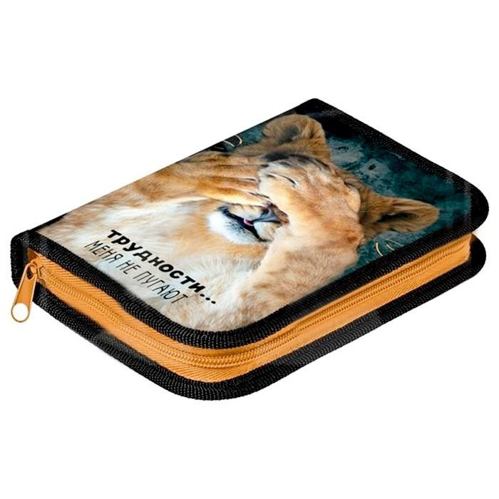 Пенал 1 отделение (Hatber) Real king 190*130 арт NPn_21089 Soft-touch