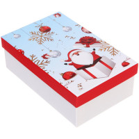 Коробка подарочная 19*12*6,5см "Весёлый праздник" арт.214-482