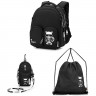Ранец для девочки школьный (SkyName) GROOC + сумка для обуви + сумка-пенал 28х16х35см арт.16-11