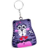 Брелок "Обнимашки" кот антистресс 7*7см арт.2248227