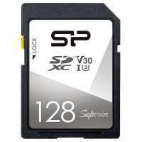 Карта памяти  SD 128GB Silicon Power Superior SDXC Class 10 UHS-I U3 V30 100/80 Mb/s