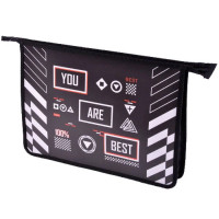 Папка школьная для тетрадей А4 на молнии 1отделение (Hatber) Спорт шик арт. AMc_22036