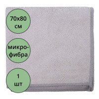 Салфетка для пола микрофибра 70*80 220г/м2 б/уп серая арт.55-0712