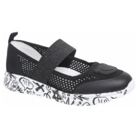 Туфли для девочки (Indigo Kids) черные верх-искусственная кожа подкладка-натуральная кожа  артикул 32-0083A