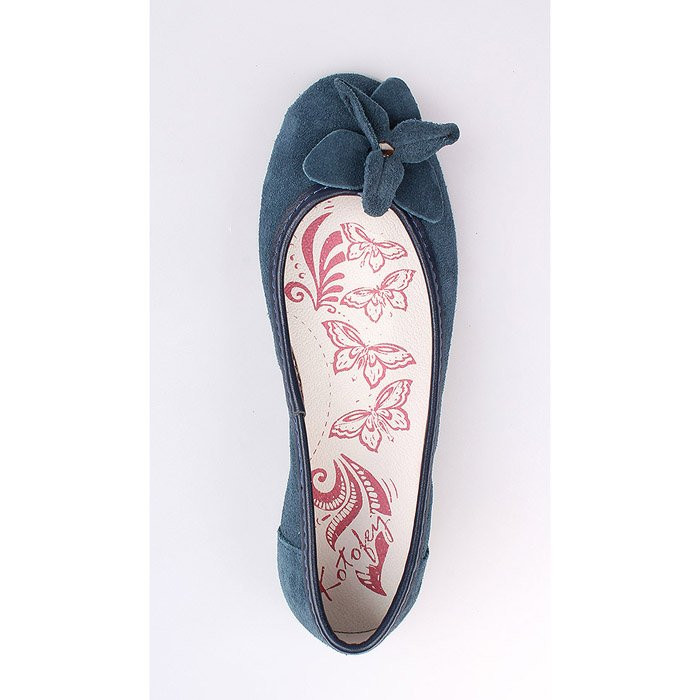 Туфли для девочки (Котофей) синие верх-натуральная кожа подкладка-натуральная кожа размерный ряд 33-37,5 арт.632175-72