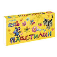 Пластилин 6 цветов 120 грамм (deVENTE) Классический со стеком картонная коробка арт.8042414