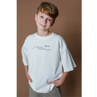 Футболка для мальчика арт.DELORAS 55465 размер 34/134-42/158 цвет молочный