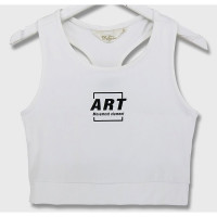 Топ для девочки арт.Deloras 21829 размерный ряд 34/134- 44/164 цвет белый