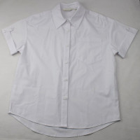 Блузка для девочки  (Kevin Young) короткий рукав цвет белый арт.R105066 размерный ряд 34/134-44/164