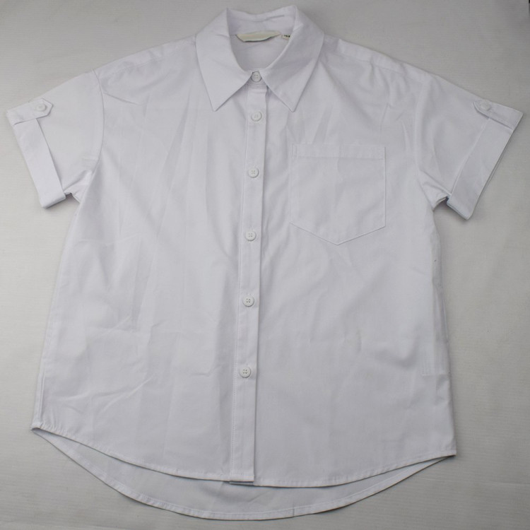 Блузка для девочки  (Kevin Young) короткий рукав цвет белый арт.R105066 размерный ряд 34/134-44/164