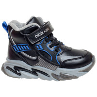 Ботинки для мальчика (Сказка) черный верх-искусственная кожа подкладка - байка артикул R058765662BK