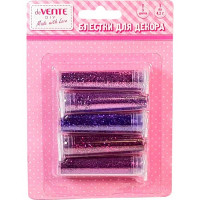 Блестки 5 цветов 4,5 г (deVENTE) Оттенки фиолетового арт.8003003