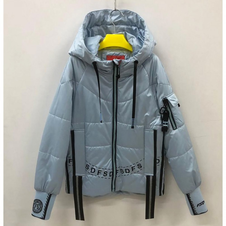Куртка осенняя для девочки (Fengshuoda) арт.scs-213-1 цвет голубой