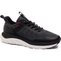 Кроссовки для мальчика (STROBBS) серый верх-текстиль  подкладка-текстиль размерный ряд 40-43 артикул B3389-1