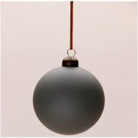 Шар пластик 08см матовый цв.коричневый 224 арт.РШ2224