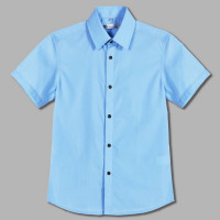 Сорочка детская короткий рукав цвет бирюзовый Делорас арт.C71494S на кнопках