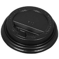 Крышка пластиковая, цвет черный, D=80мм (к стаканам 357467, 439628, 437763, 439627, 439626)