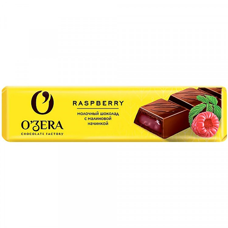 Батончик шоколадный "OZera" 50гр Малина арт.РРХ370 (Ст.20)