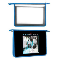 Папка школьная для тетрадей А4 на молнии 2 отделения (Hatber) Звук вокруг арт. AMc_23045