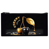 Пенал-косметичка 1 отделение плоский (Оникс) ПМП 01-20 Cherry gold 205х108мм мягкий арт.87017