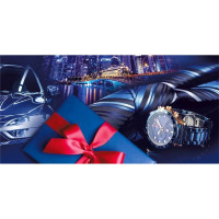 Открытка-конверт "Подарки" мужская без надписи арт.075813