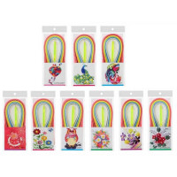 Бумага для квиллинга 240 полос 5 мм 20 цветов (Mazari) ассорти арт.M-4312