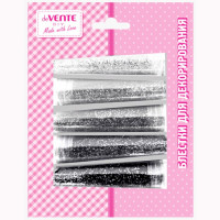 Блестки 5 цветов 4,5 г (deVENTE) Оттенки серебряного арт.8003006