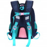 Рюкзак для девочки школьный (Grizzly) арт.RG-969-2 темно-синий 27х38х19 см