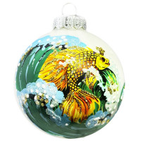 Шар стекло 08см "Золотая рыбка" п/у арт.КУ-80-244053