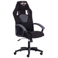 Кресло геймера пластик/ткань DRIVER черно-серый (2603/12