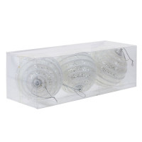 Набор шаров 08см 03шт/наб. "Снежный" цв.белый арт.762018