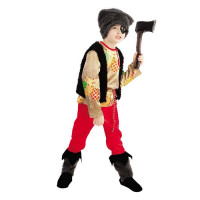 Костюм М Разбойник (жилет,рубашка,брюки,сапоги,шапка,аксессуары) р.28/110 ткань арт.1018 к-18-28