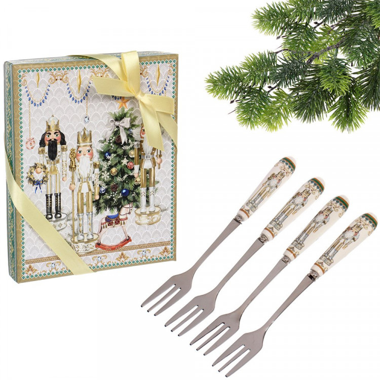 Вилка десертная 04шт/наб. "Щелкунчик" в подарочной уп. арт.889-0507