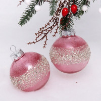 Набор шаров 08см 02шт/наб. "Брилиантовая россыпь" цв.розовый арт.201-1925