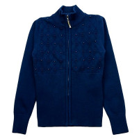 Кардиган для девочки (Malini) артикул 4094 размерный ряд 32/128-40/158 цвет синий