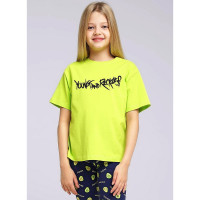 Футболка для девочки артикул CLE 845499г_п размерный ряд 34/134- 42/158 цвет салатовый