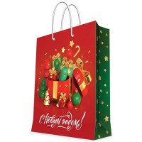 Пакет подарочн. 40,6*48,9см бумаж. "Новогодние подарки" арт.89775