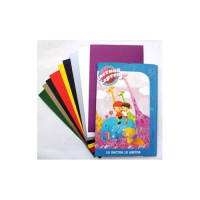 Цветной картон А4 10 листов 10 цветов мелованный односторонний (Раша)