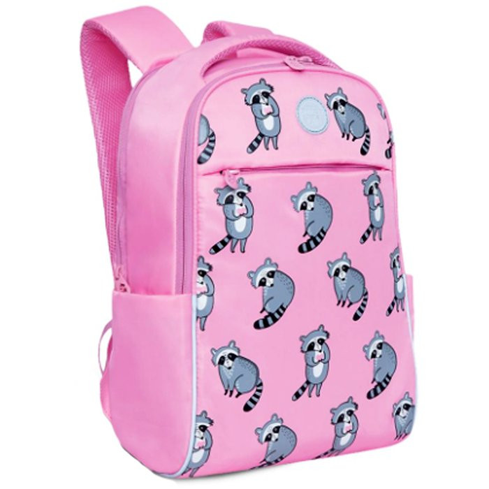 Рюкзак для девочки (GRIZZLY) арт RD-145-8/1 розовый 28х39х12,5 см