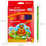Карандаши цветные (ГАММА) Мультики 36 цветов трехгранные арт.050918_10