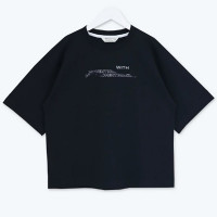 Футболка для мальчика арт.DELORAS 55465 размер 34/134-42/158 цвет черный