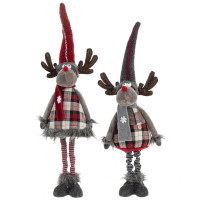 Игрушка декор. "Олень" 33/88см телескоп.ноги асс. арт.796076