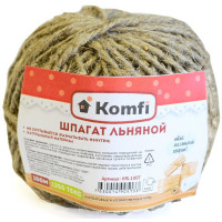 Шпагат льняной 1,25 кТекс 100м бобина арт.HRL100T