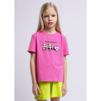 Футболка для девочки арт.CLE 836209/59кд_п размер 34/134-42/158 цвет розовый