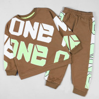 Костюм для мальчика (Tuffy) артикул 62622 размерный ряд 24/92-28/110 (тостовка+брюки) цвет какао